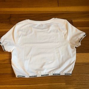 White Abercrombie and Fitch crop top